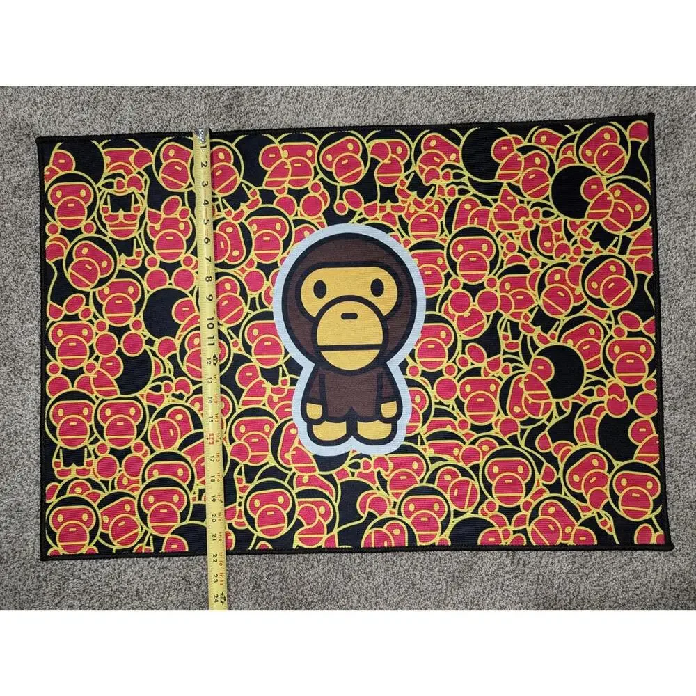 NEW Hypebeast BAPE Baby Milo All Over Print Rug 33x22